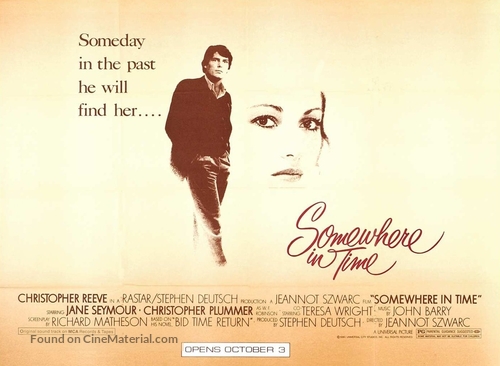 Somewhere in Time - Advance movie poster