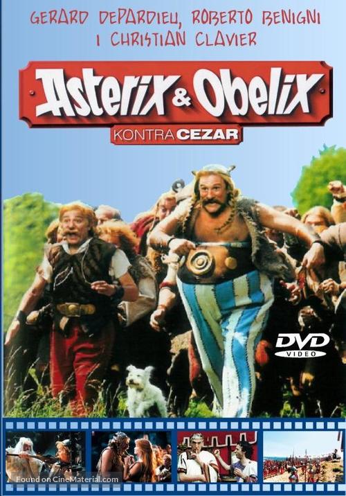 Ast&eacute;rix et Ob&eacute;lix contre C&eacute;sar - Polish DVD movie cover