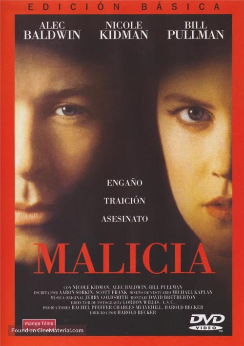 Malice - Spanish DVD movie cover