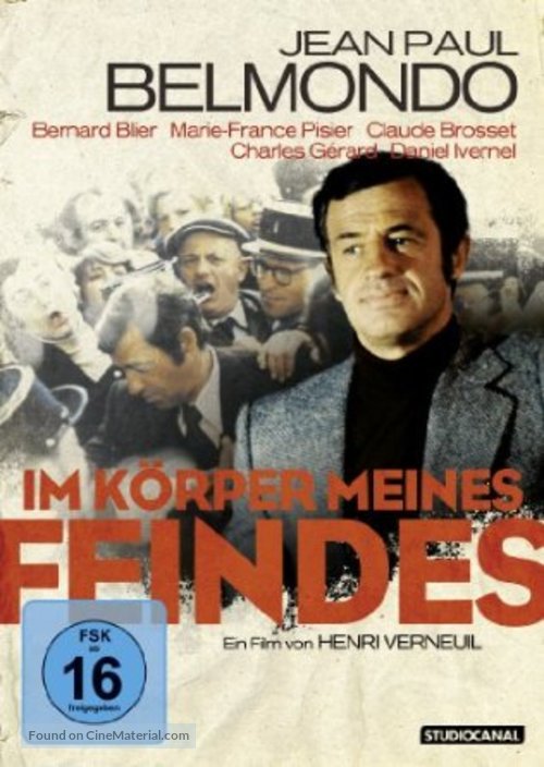 Le corps de mon ennemi - German DVD movie cover