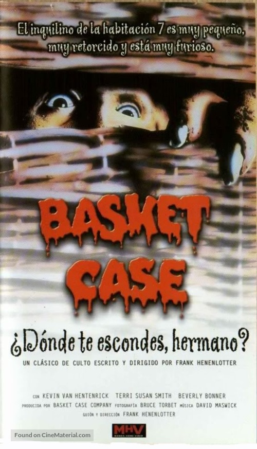 Basket Case - Spanish VHS movie cover