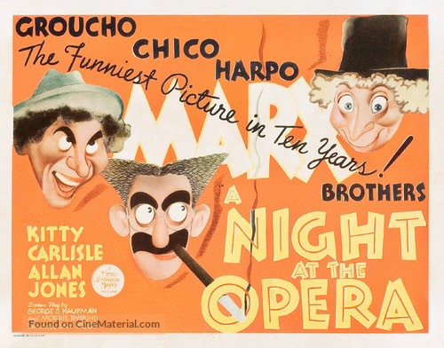 A Night at the Opera - British Movie Poster