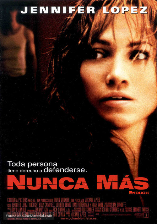 Enough - Spanish Movie Poster