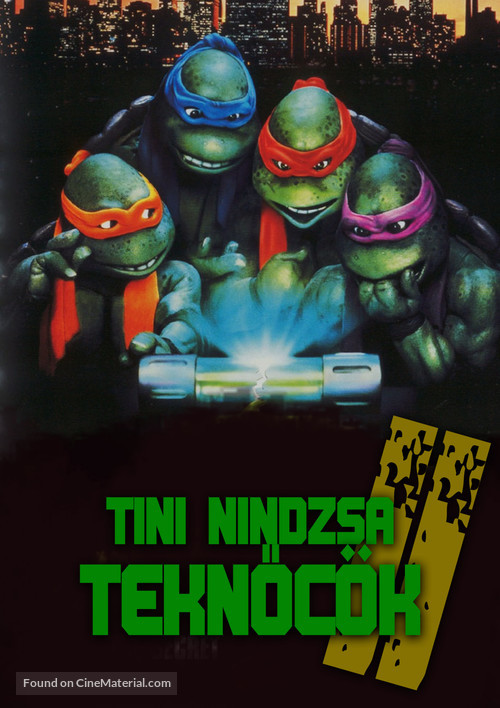 Teenage Mutant Ninja Turtles II: The Secret of the Ooze - Hungarian DVD movie cover