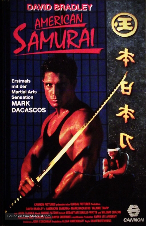 American Samurai - German Movie Cover