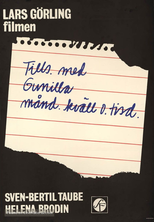 Tills. med Gunilla m&aring;nd. kv&auml;ll o. tisd. - Swedish Movie Cover