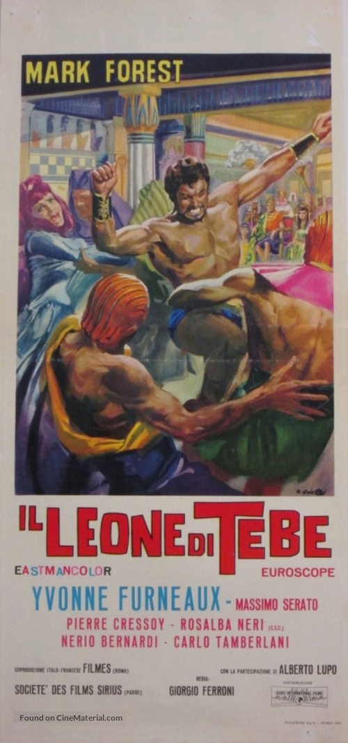 Leone di Tebe - Italian Movie Poster