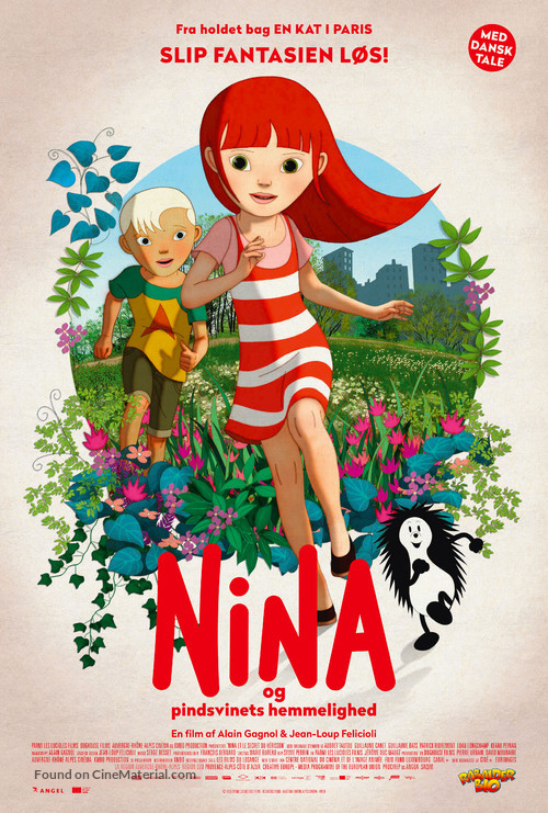 Nina et le secret du h&eacute;risson - Danish Movie Poster