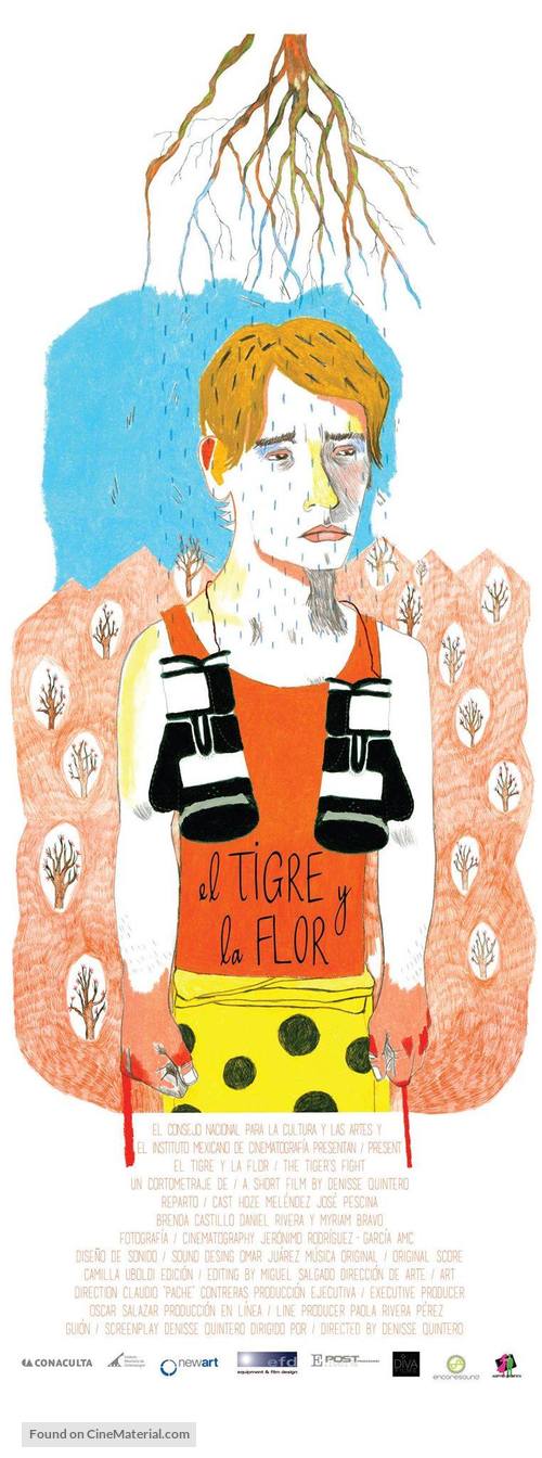 El tigre y la flor - Mexican Movie Poster