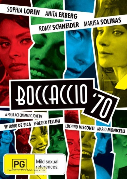 Boccaccio &#039;70 - Australian DVD movie cover