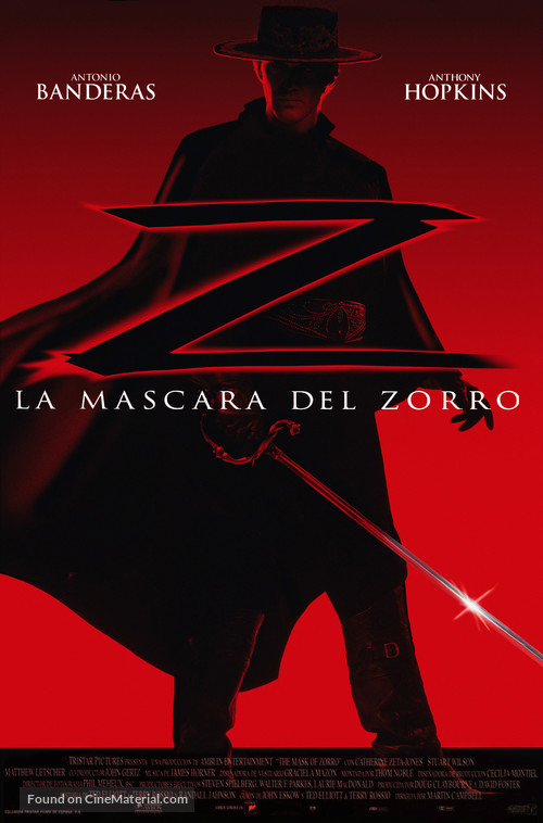 The Mask Of Zorro - Spanish Movie Poster