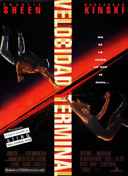 Terminal Velocity - Spanish Movie Poster