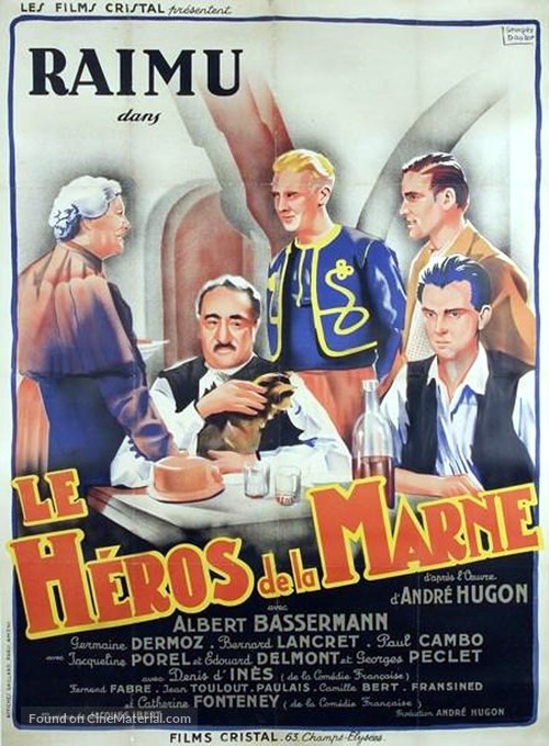 Le h&eacute;ros de la Marne - French Movie Poster