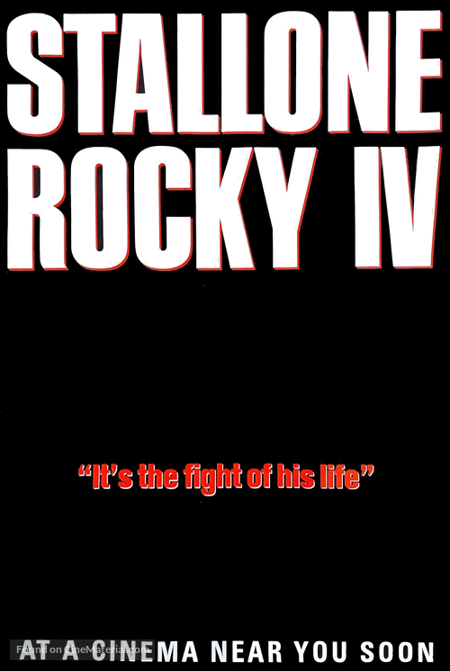 Rocky IV - Advance movie poster
