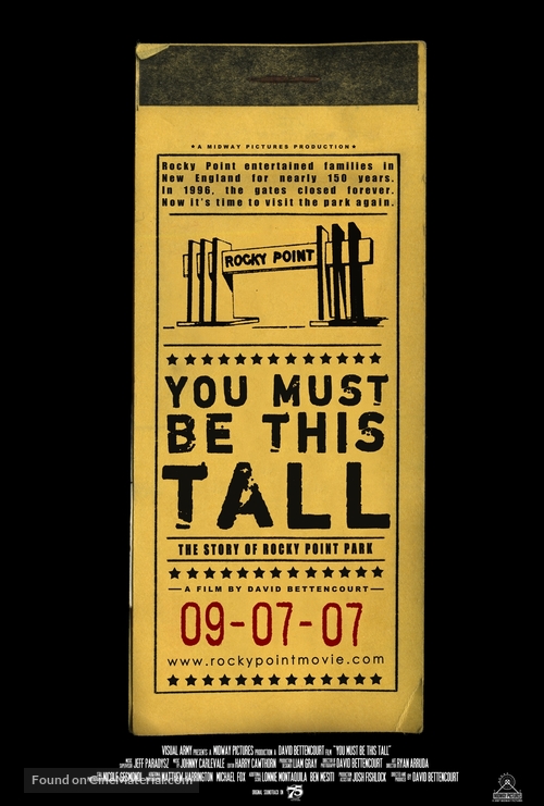 You Must Be This Tall: The Story of Rocky Point Park - Movie Poster