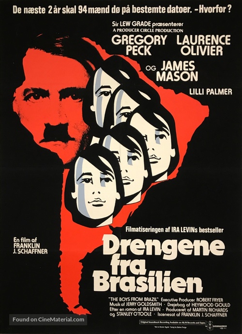 The Boys from Brazil - Danish Movie Poster