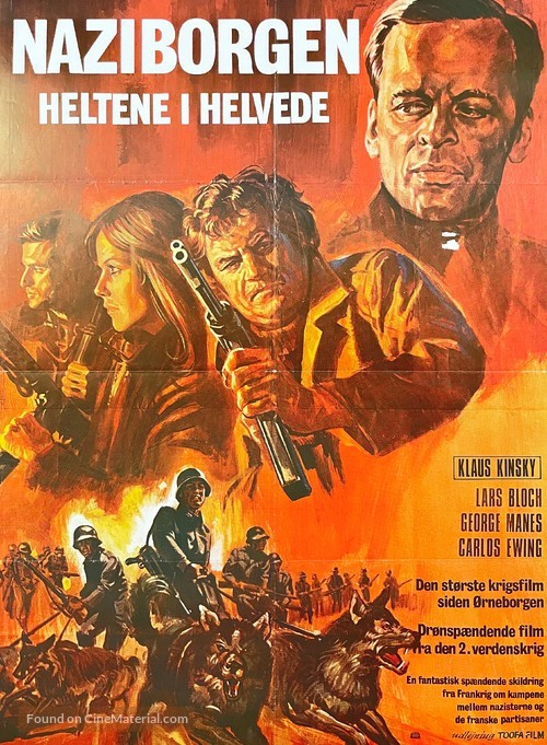 Eroi all&#039;inferno - Danish Movie Poster