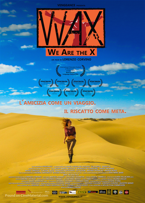 WAX: We Are the X - Italian Movie Poster