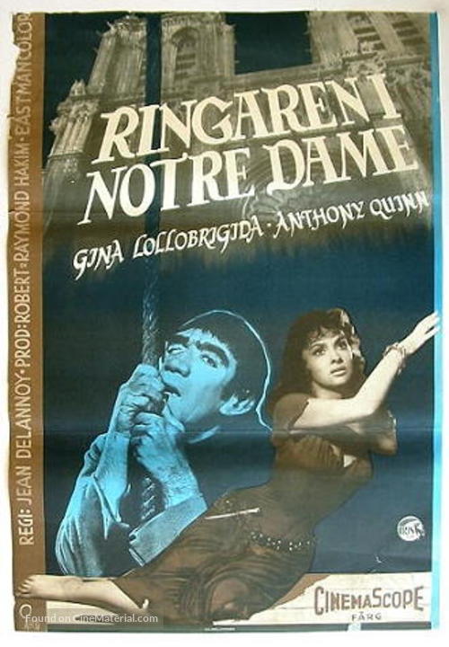 Notre-Dame de Paris - Swedish Movie Poster