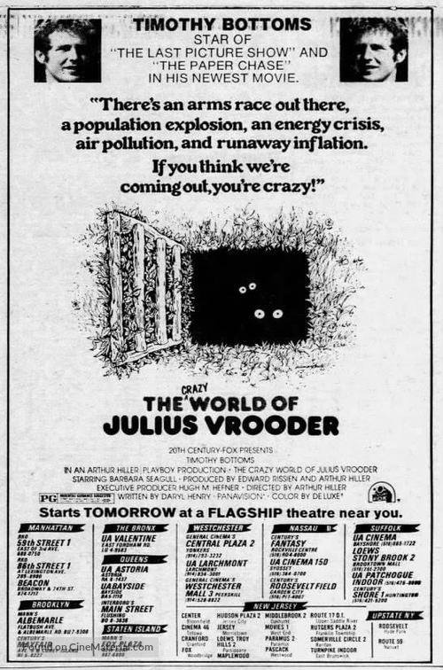 The Crazy World of Julius Vrooder - poster