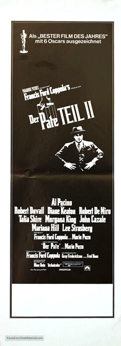 The Godfather: Part II - Swiss Movie Poster