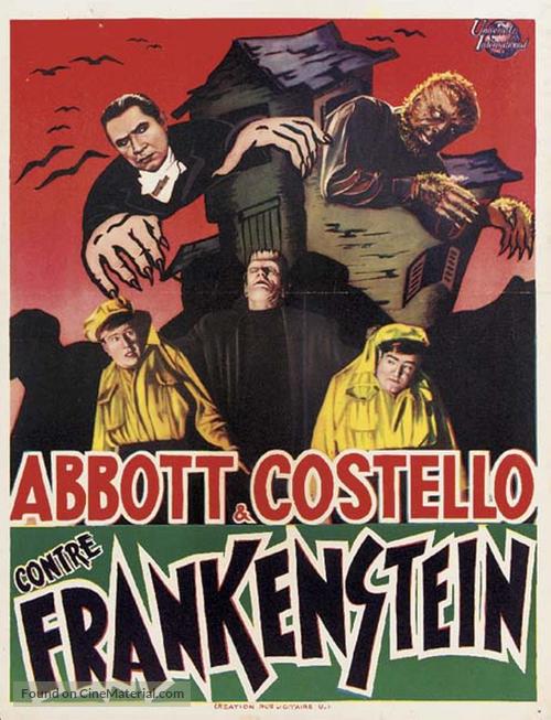 Bud Abbott Lou Costello Meet Frankenstein - Belgian Movie Poster
