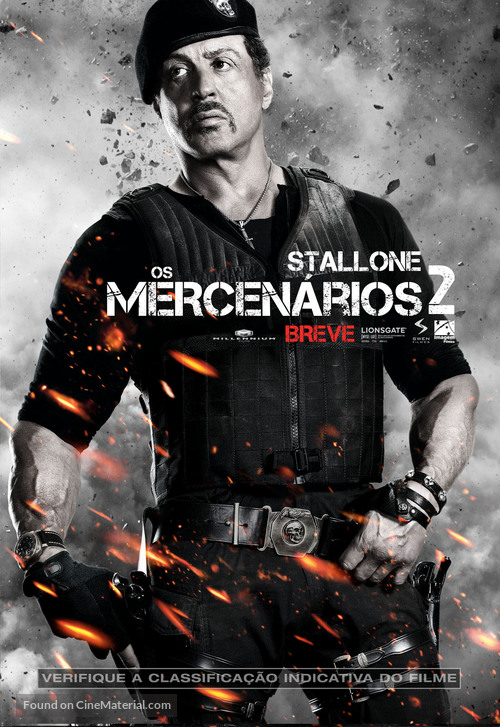 The Expendables 2 - Brazilian Movie Poster