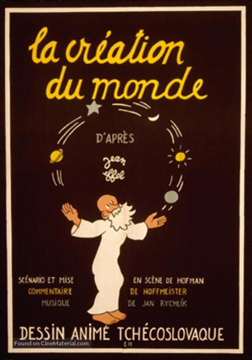 La cr&eacute;ation du monde - French Movie Poster