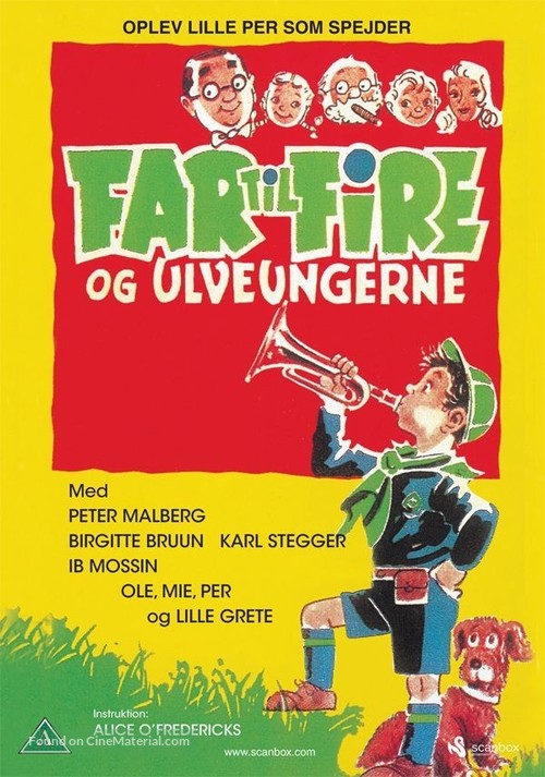 Far til fire og ulveungerne - Danish DVD movie cover