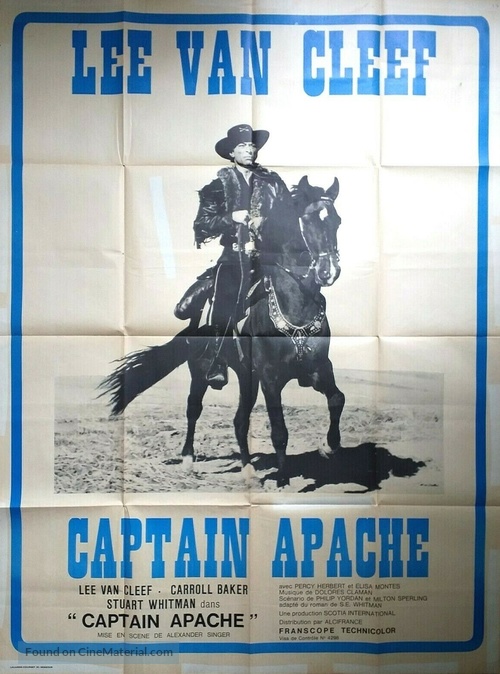 Captain Apache - French Movie Poster