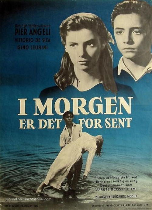 Domani &egrave; troppo tardi - Danish Movie Poster