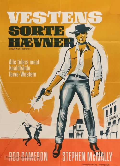 Requiem for a Gunfighter - Danish Movie Poster