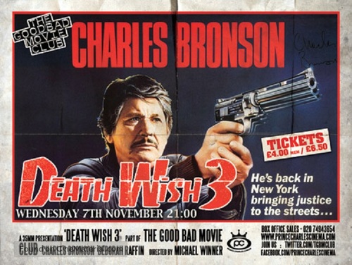 Death Wish 3 - British Movie Poster