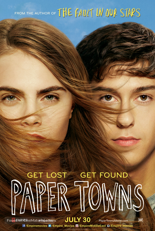Paper Towns - Lebanese Movie Poster