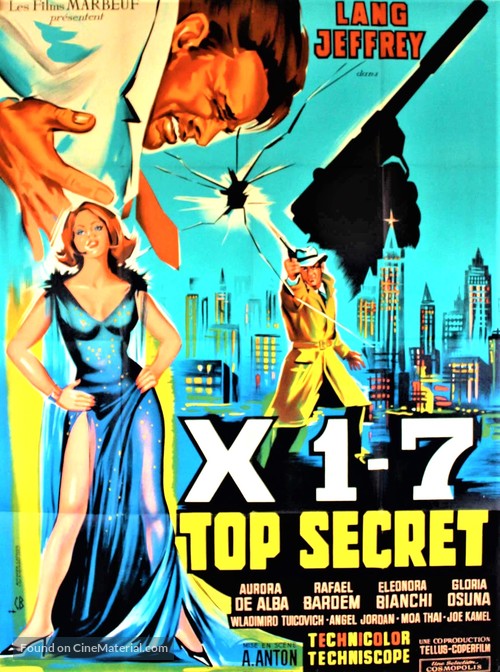 Agente X 1-7 operazione Oceano - French Movie Poster