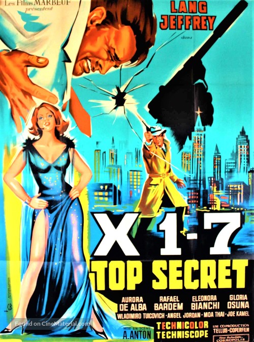Agente X 1-7 operazione Oceano - French Movie Poster