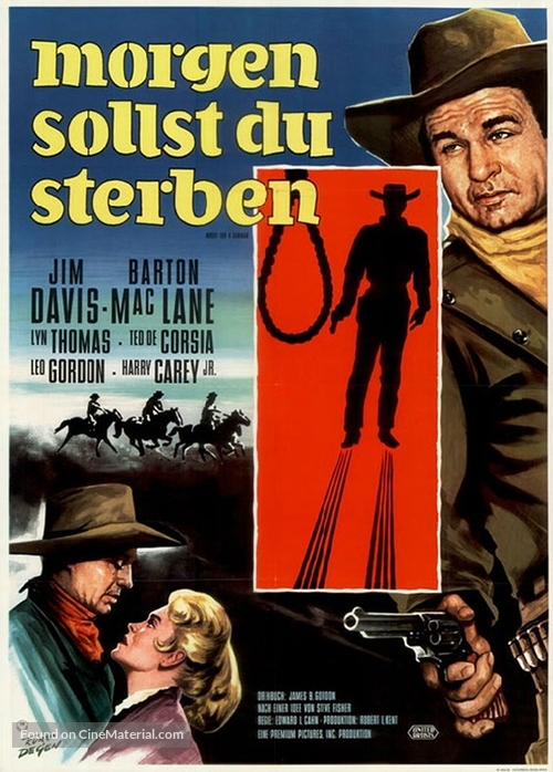 Noose for a Gunman - German Movie Poster