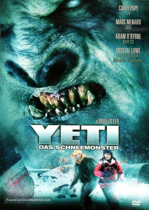 Yeti: Curse of the Snow Demon - German DVD movie cover