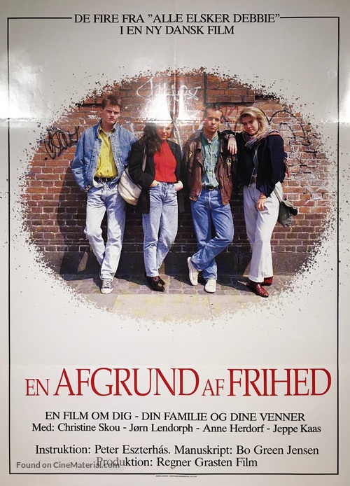 En afgrund af frihed - Danish Movie Poster