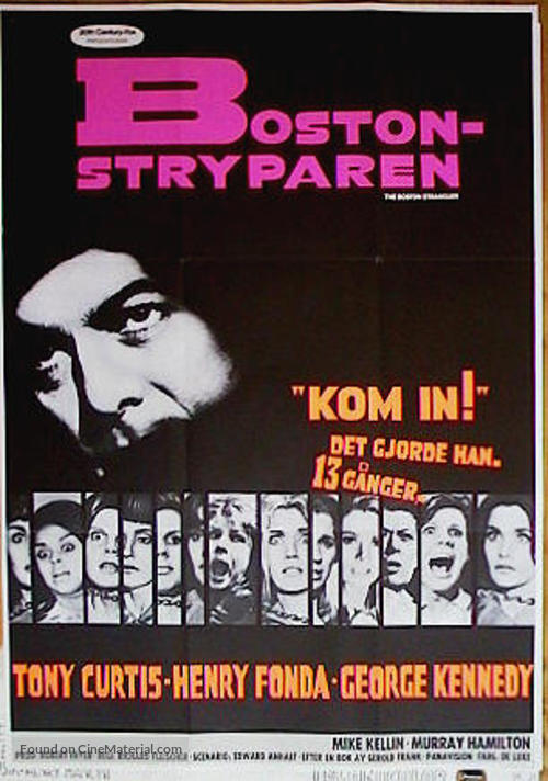 The Boston Strangler - Swedish Movie Poster