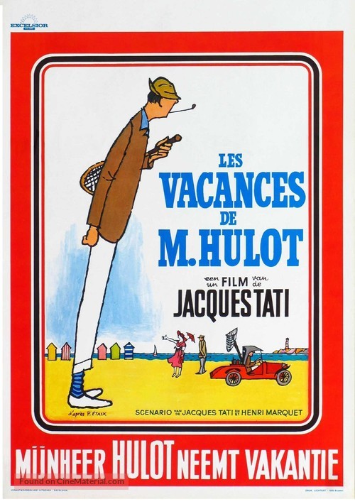 Les vacances de Monsieur Hulot - Belgian Movie Poster