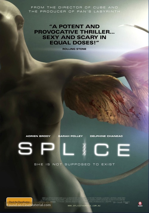 Splice - Australian Movie Poster