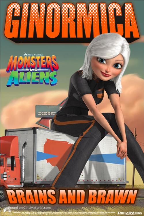 Monsters vs. Aliens - British Movie Poster