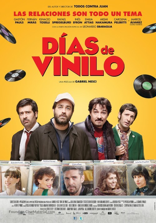 D&iacute;as de vinilo - Argentinian Movie Poster