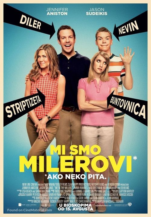 We&#039;re the Millers - Serbian Movie Poster