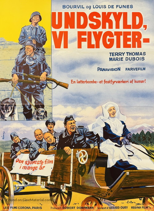 La grande vadrouille - Danish Movie Poster