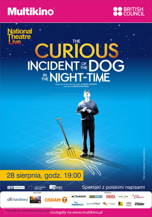 National Theatre Live: The Curious Incident of the Dog in the Night-Time - Polish Movie Poster