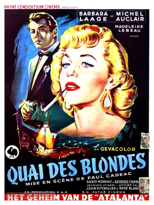 Quai des blondes - Belgian Movie Poster