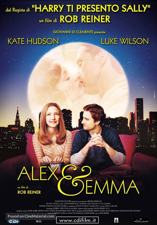 Alex &amp; Emma - Italian Movie Poster