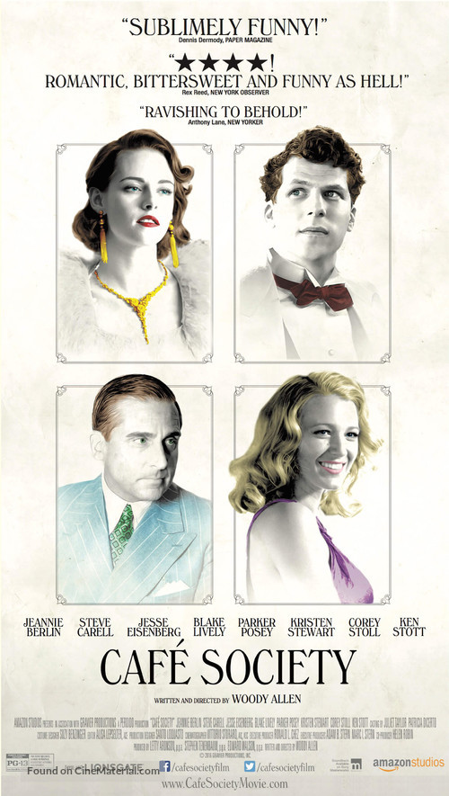 Café Society (2016) movie poster